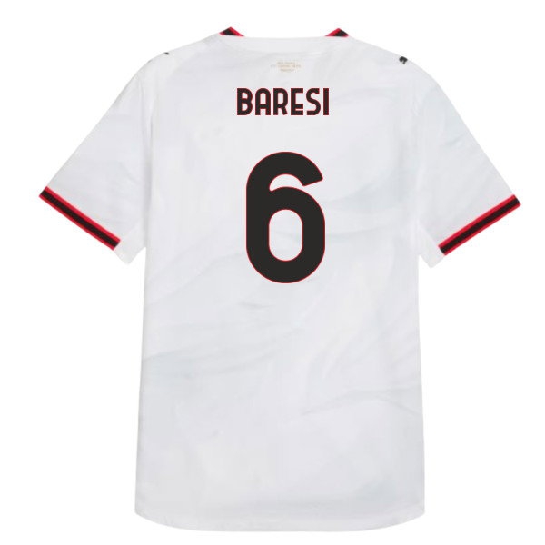 2026/27 AC Milan Shirt Away Authentic Uniform (Baresi 6)